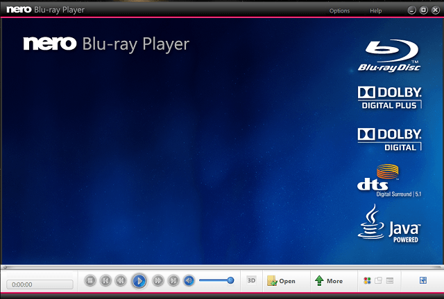 Nero Blu-Ray Player - эта функция доступна для пользователей Nero 12 Platinum, и она позволяет им просматривать Blu-Ray и Blu-Ray 3D-видео