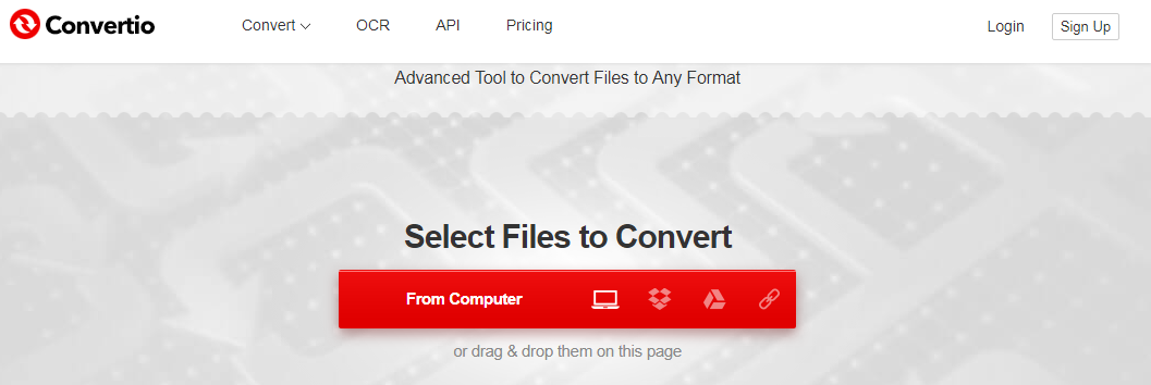 Чтобы загрузить исходный MP3-файл на веб-сайт, вы можете либо перетащить файлы на веб-сайт, либо щелкнуть значок « Компьютер» и выбрать исходные MP3-файлы на своем компьютере